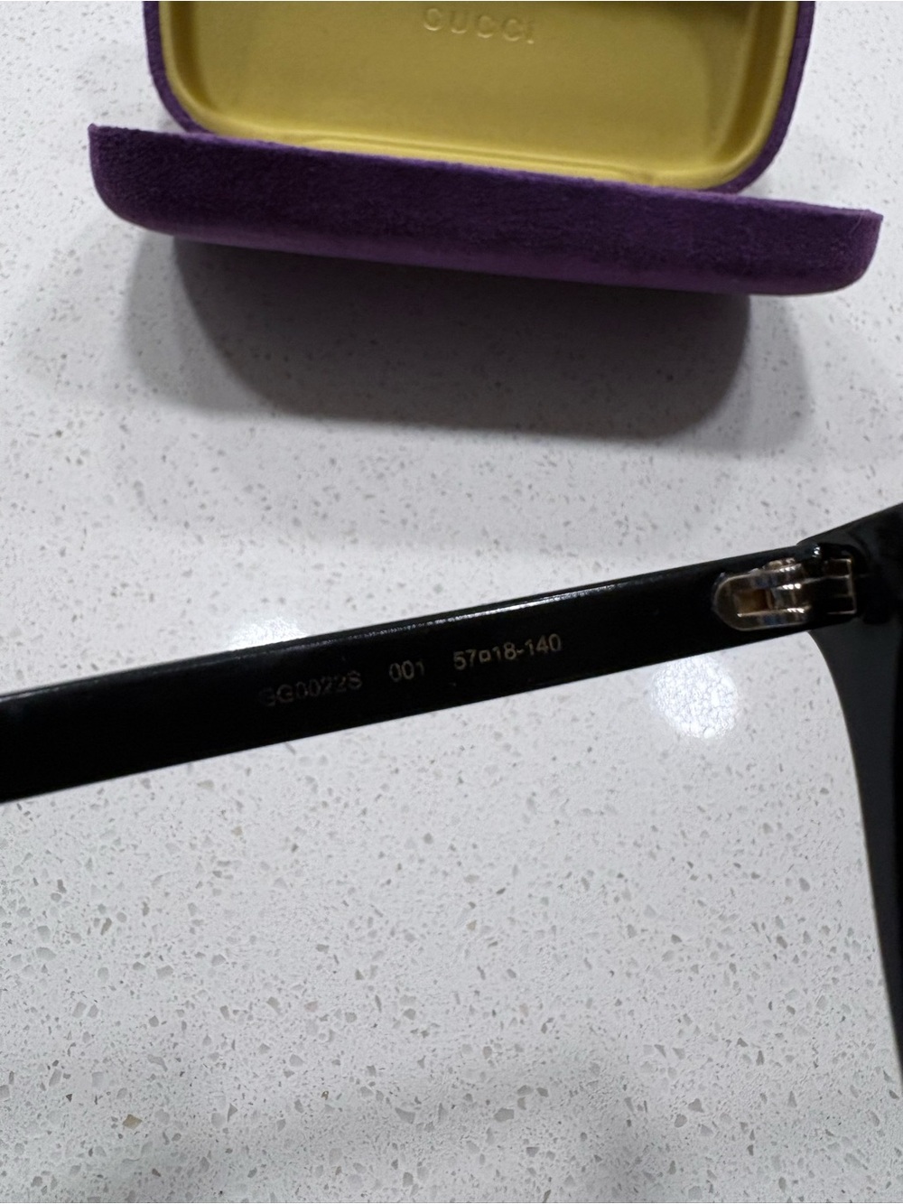 Gucci Black Gradient Square Women’s Sunglasses - Picture 5 of 7